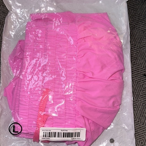 New in package ! PINK size large shorts built in short liner - Picture 3 of 6